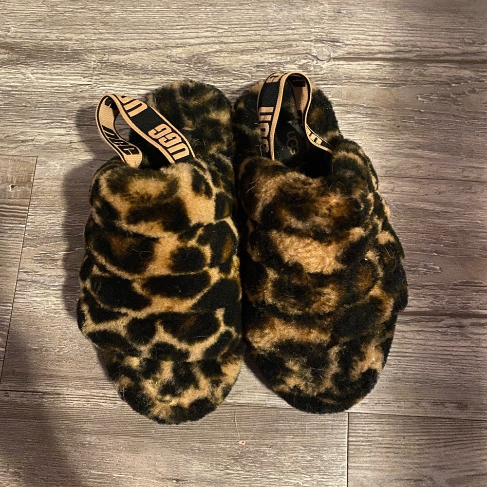 cheeta print ugg slippers